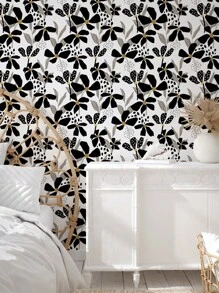 Abstract Floral Wallpaper Peel And Stick Wallpaper Removable Wallpaper Home Decor Wall Art Wall Decor Room Decor Floral Pattern Self-Adhesive Wallcovering