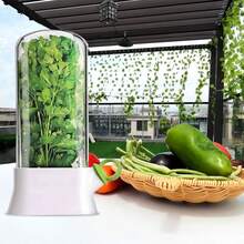 香草保存器，冰箱香草保鲜盒，冰箱香菜容器，香草保存盒，香菜、欧芹、芦笋新鲜香草保鲜盒，可保存蔬菜 2-3 周 - 彩色 - 查看 7