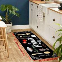 Waterproof Kitchen Rug, Non-Slip Absorbent Memory Foam Mat, Waterproof Soft Cushion Anti-Fatigue Rug, Hallway Rug, Living Room & Bedroom Rug, Quick-Dry Machine Washable Kitchen, Hallway, Bathroom, Laundry Room Rug