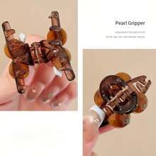 2 Stück leuchtend bernsteinfarbene süße Kirsche Design Haarclips, Seitenpony Haarklammer, Damen Haarschmuck Sommer Haargreifer