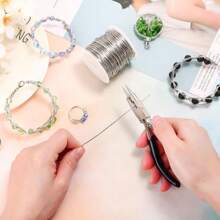 Stainless Steel Solid Wire For DIY Crafts - 0.3-1mm Thin Beading Wire Rope, 10m/Roll Bulk Vacuum-Sealed Jewelry Making Supplies