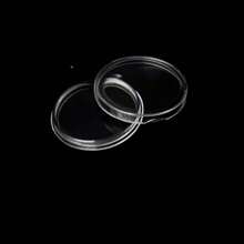 50pcs Commemorative Coin Protector Display Cases, Transparent Plastic Coin Holders, Coin Collection Storage Boxes