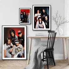 1 tấm áp phích nghệ thuật treo tường Khung tùy chọn Ca sĩ nhạc Pop Bill K-Kaulitz Tom Tokio Hotel Tranh vải nghệ thuật treo tường Hoàn hảo cho trang trí phòng khách tại nhà Thiết kế lấy cảm hứng từ nhóm Rock Roll Áp phích trang trí tường - Nhiều màu - Xem 8