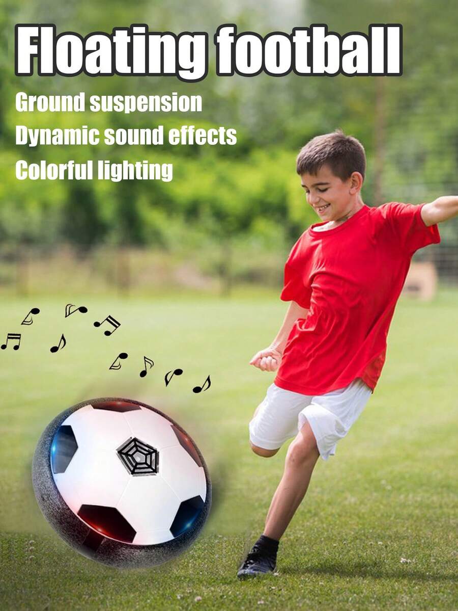 Boys Toy, Aerodynamic Training Ball Game, LED Aerodynamic Soccer Ball, Made Of Durable And Impact-Resistant Material, With Lights And Music, Suitable For 3-12 Years Old Boys And Children Soccer Gift
