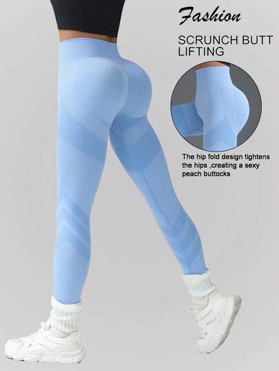 High Stretch Seamless Yoga Leggings For Women, Fitness, Spring/Summer