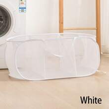 1pc两格/三格大容量收纳篮脏衣篮折叠卧室浴室宿舍整理洗衣篮衣服玩具杂物手提收纳篮两种规格自由选择。