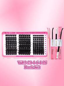 RITALASH RITALASH 640pcs/800pcs D Curl Individual Cluster Lashes 17 Styles Book Clusters DIY False Eyelash Extension Mix Length Natural And Comfortable False Eyelashes At Home For Daily Life&Dates And Party