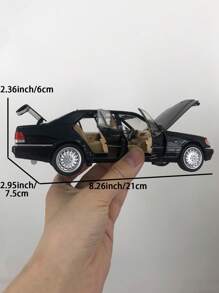 ESCBBXX 1pc Zinc Alloy Die-Cast Car Model, 8.26"L X 2.95"W X 2.36"H, Realistic Appearance With Detailed Interior, Openable Doors & Hood, Rolling Wheels, Sound & Lights, Suitable As Children/Boys' Birthday, Holiday Gift, Toy Collectible,Back To School