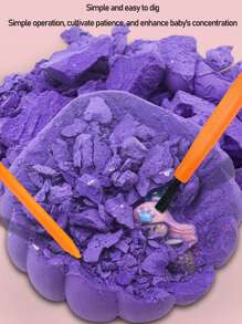 Archaeological Gems Ore Fossil Excavation And Knocking Toys For Children's Handmade DIY Boy And Girl Diamond Treasure Hunting Blind Box Children's Birthday Party Gifts Reward Gifts