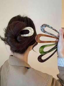 Style Elegant Retro U-Shaped Hair Clip: Made Of Acetate Material, Suitable For People 14 Years Old And Above, Great For Valentine's Day Party, For You To Choose, Suitable For Daily Use