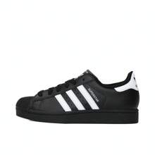 Adidas Zapatillas deportivas casuales de caña baja Superstar II, código de estilo: JH9977, para adolescentes