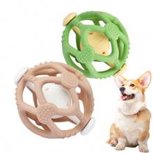 Noisy Pet Rattle Balls, Cats & Dogs Self-Playing Bounce & Chewable Toy With Bells, Interactive Training Toys, Multicolor Options