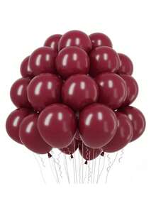 30/50/100 piezas por paquete Globos de látex rojos vino de 5/10/12 pulgadas para helio Globos para fiestas de cumpleaños, graduación, boda, fiesta de vacaciones, Navidad
