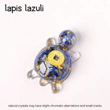 1 pièce Statue de tortue en cristal naturel, pierre de Reiki, figurine de tortue, amulette, sculpture Feng Shui pour la décoration de la maison et du bureau