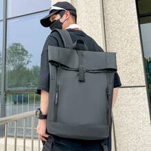 1PC Multifunctional Roll-Up Backpack For Men Business Casual Bag Travel Commuting Computer Bag Large Capacity College Student Schoolbag - Multicolor - View 7