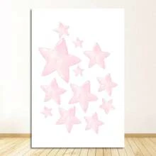 1 peça pôster balão rosa animal viagem impressão pintura nórdica criança quarto decoração pintura em tela decoração para casa decoração de quarto arte decoração de parede moldura opcional