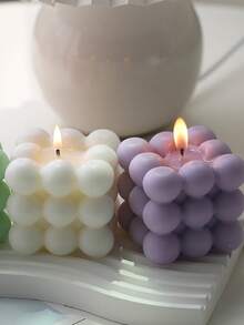 1pc Aromatherapy Bubble Cube Candle, Romantic Aromatherapy Candle, Birthday Candle Home Gift Atmosphere Ornaments, Magic Cube Aromatherapy Candle, Goddess Day Birthday Gift Photo Ornaments Atmosphere Ornaments Because The Product Is A Candle, There Will Be Some Color Difference And Bubbles, But It Will Not Affect The Use, Please Consider Carefully