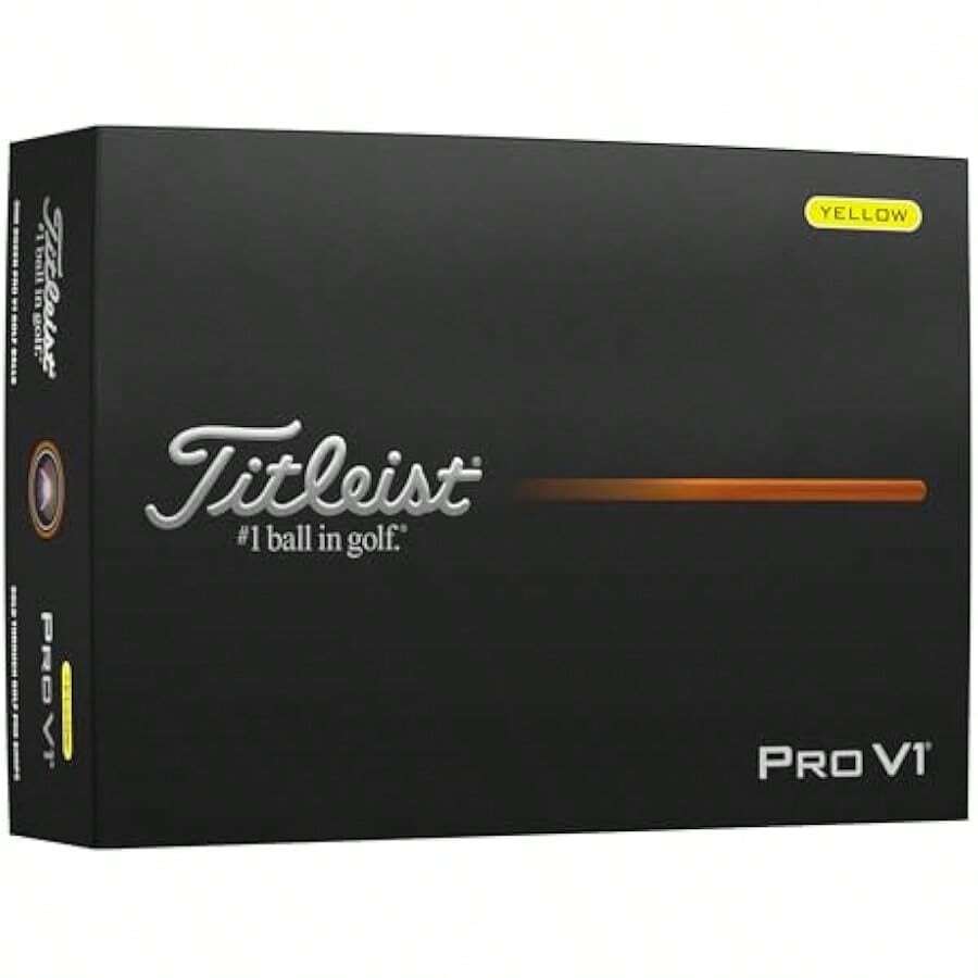 Pro V1 Yellow Golf Ball Pack Of 12 - Yellow - View 1