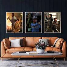1pc /3PCS The Walking Dead: The Telltale Definitive Series Wall Arts Posters Optional Frame Pop 'The Walking Dead' Best Game Poster Print Retro Room Cafe Bar Art Wall Decoration Aesthetic Artwork Unframed - Multicolor - View 8