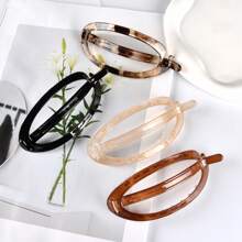 1/4pcs New Simple And Elegant Oval Hair Clip For Women With High-End Back-Of-The-Head Twist Clip Large Plate Hair With Multiple Hair Accessories