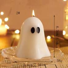 1pc Bear Shape Aromatherapy Candle Diy Craft With Slight Color Difference Due To Handmade Production,Room Decor,Gifts Birthday Graduation - White - View 8