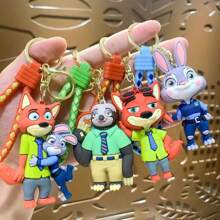Sanrio Creative Cartoon Crazy Animal Keychain Pendant Doll Car Bag Backpack Hangerschool Supplies,Back To School