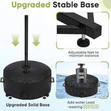 Heavy Duty Tetherball Set With Ball And Rope Adjustable Height Tether Ball Poles Two Usage Methods Portable Tetherball Kit For Indoor Outdoor Playground Backyard Fun For Adults - As Pic - View 4