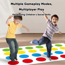 Tapete gigante del juego Twister - Juego de habilidad entretenido, Alfombrilla grande, Lunares de colores, Apropiado para reuniones familiares, fiestas infantiles, juegos de fiesta en interiores, actividades de trabajo en equipo
