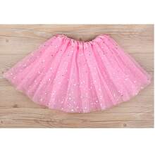 30厘米女童星星裙TUTU裙，女童网眼芭蕾舞裙，公主芭蕾裙 - 彩色 - 查看 8