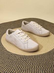 2025 Niche Casual Versatile Minimalist Fashion Comfortable Sneakers - Beige - View 8