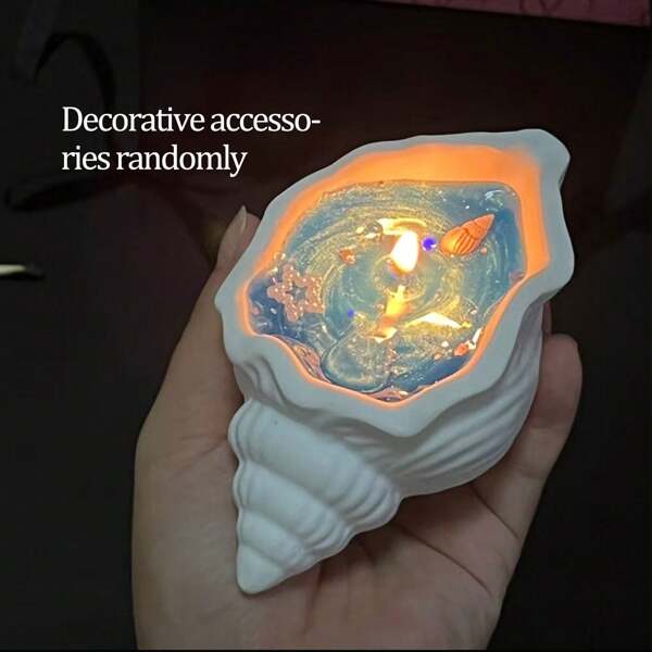 1 Peça Velas Aromáticas Naturais - Velas de Cera de Soja em Forma de Concha Perfumadas com Óleos Essenciais, Velas Aromáticas para Casa, Aniversário, Natal, Ação de Graças, Dia das Mães, Presentes de Alívio do Estresse para Mulheres