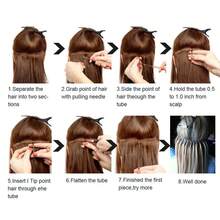 I Tip Human Hair Extensions Microlink Capsules Hair Pre Bonded 30g/Pack 12-20inch For Fine/Thin Raw Hair - Light Brown - Xem 5