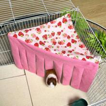 [Original Art Design] Small Pet Hideout - Cozy Corner Pet Hammock Tent With Triangle Hanging System, Washable Play & Resting Habitat For Hamsters, Ferrets, Squirrels, Sugar Gliders, Chinchillas, Rabbits, Hedgehogs