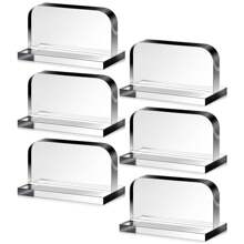 6pcs Acrylic Fish Tank Cover Handle, Aquarium Lid Knob With Adhesive, Replaceable Tank Cover Handles