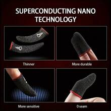 Pair With Box Finger Sleeve Game, Player Thumb Sleeve Finger Gloves Mobile Game Accessories Anti-Sweat Breathable Seamless Touch Screen Anti-Sweat Exquisite Cartoon Pattern Finger Sleeve Comfortably And Precisely Enhance Your Gaming Experience