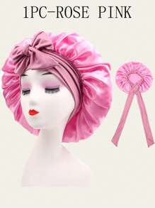 3/2/1pc Silk Bonnet For Sleeping Women ,Luxurious Satin Silky Bonnet With Adjustable Tie,Hair Accessories For Women,Head Scarf For Women's Hair,Hair Care, And Shower Luxurious Satin & Silk Bonnet For Sleeping - Adjustable Comfort Fit With Tie Band - Unisex Night Hair Protection For Men & Women