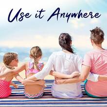 Scuddles Extra Large Picnic & Outdoor Blanket Dual Layers For Outdoor Water-Resistant Handy Mat Tote Spring Summer Camping Blanket Great For The Beach - Blue - View 1