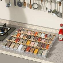 Spice Drawer Organizer, Acrylic Spice Rack Organizer For Kitchen Drawer, 4 Slanted Tier Expandable Drawer Inserts For Spices, For Cabinet - Multicolor - View 2