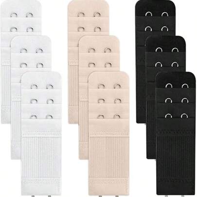 1/3pcs Bra Extender 2Hook3Row, Elongated, Underwear Accessories,Elastic, Adjustable, Underwear Extension Buckle, Bra Extension Buckle, Breasted Bra Back Buckle