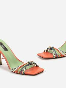 夏季时尚系带高跟凉鞋