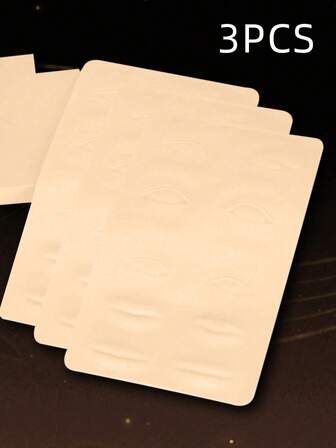 3 st 2 mm 3D Latex Permanent Makeup Övningshud För Ögonbryn, Eyeliner, Läppar, Rouge Microblading Träningsmaterial