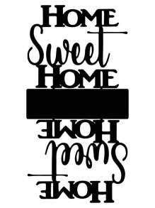 1 pièce Porte-serviettes élégant en lettres noires, distributeur de serviettes en fer vintage, décoration pour salle à manger, chambre à coucher et cuisine, support de tasse en forme de lettre, porte-serviettes de style européen, décoration d'intérieur