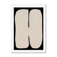 1 件现代米色抽象线条艺术画布，带花瓶和条纹，北欧波西米亚风格墙壁艺术装饰，适用于客厅海报和印刷品，可选框架 - 彩色 - 查看 14