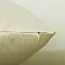 1 pièce Taie d'oreiller en velours satiné de couleur unie, housse de coussin décorative carrée en fibre de polyester pour le salon, le canapé, 40x40cm, 45x45cm, 50x50cm, 60x60cm, avec fermeture éclair, lavable en machine, sans insert de coussin - Nude - Voir 4