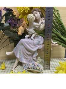 1件装推荐高端礼品，YZ陶瓷人物摆件，母亲与女士形象，适合作为长辈、领导的礼物，也可用于家居装饰、酒店装饰、前台装饰等。 - 彩色 - 查看 8