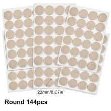 72/144-Piece Furniture Felt Pad Set /Chair Leg Floor Protectors- Non-Slip Chair Leg Pads To Protect Hardwood Floors, Metal Finish Furniture And Floor Protector Pads - Neutral Beige And Brown Multiple Sizes