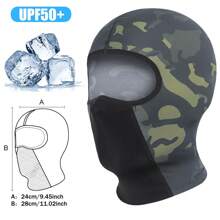 AD 1 pieza Pasamontañas para ciclismo unisex, máscara facial transpirable de seda de hielo para motocicleta, protección para el cuello para deportes