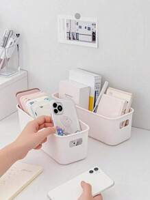 10-Pack White Plastic Storage Boxes With Dividers - Multi-Purpose Open Drawer Organizers For Nursery Rooms, Phone Cases And Bedside Essentials | Space-Saving Clear Design (White)