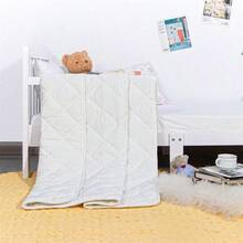 1PC Comforter, Lightweight And Warm Solid Color Quilte - 白色 - 查看 2
