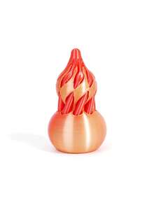 1pc 3D Printed Gourd Twist & Press Spin Toy, Spiral 3D Structure Finger Pressure Relief Toy, Desktop Decor, Christmas Gift - Multicolor - View 13